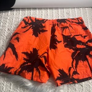 Sundek Short Swim Shorts with an elastic Waistband Beach Print Kid’s Size 14